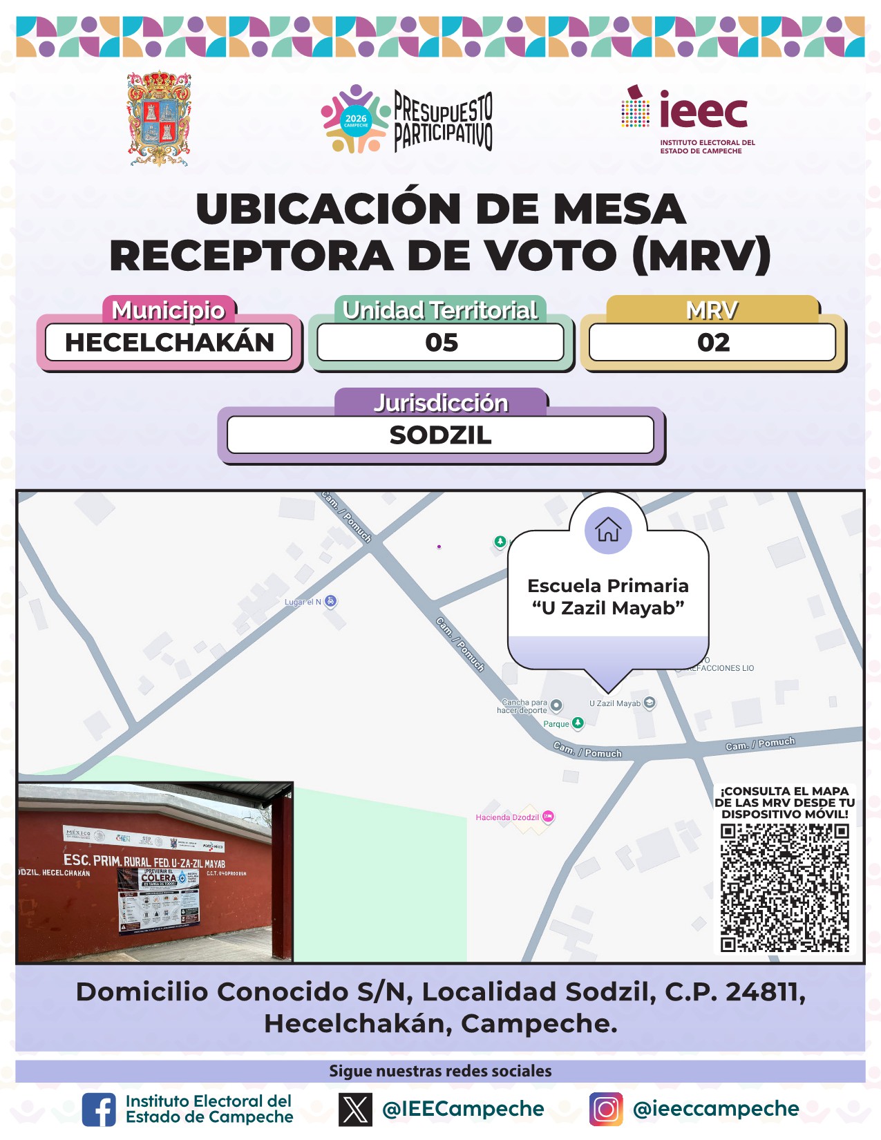 Ubicación de Mesas Hecelchakán 2